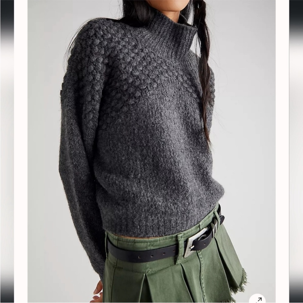 Free People Bradley Pullover in Charcoal Heather XL